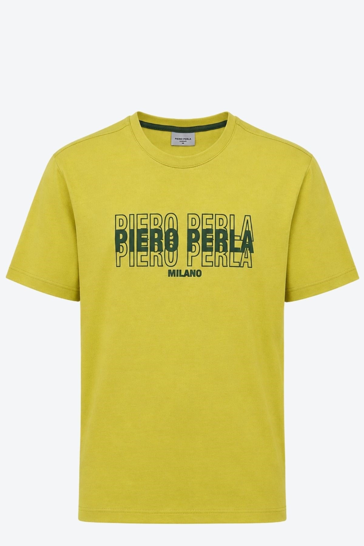 Erkek Bisiklet Yaka Yüksek Baskı Detaylı Regular Fit T-Shirt