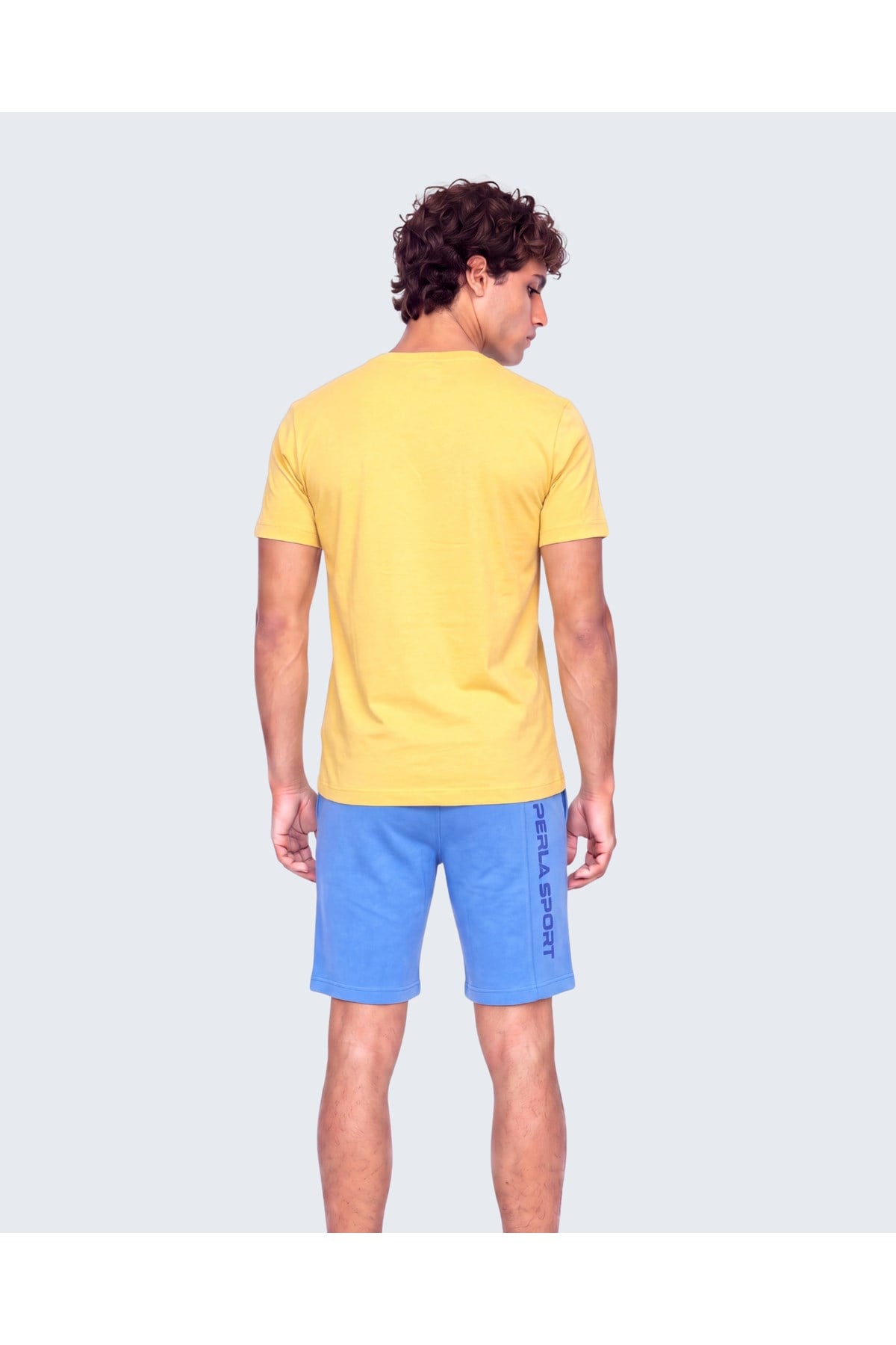 Erkek Bisiklet Yaka Yüksek Baskı Detaylı Regular Fit T-Shirt
