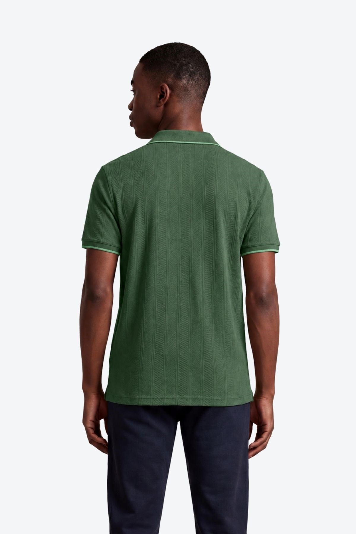 Erkek Fermuar Detaylı Slim Fit Polo Yaka T-Shirt