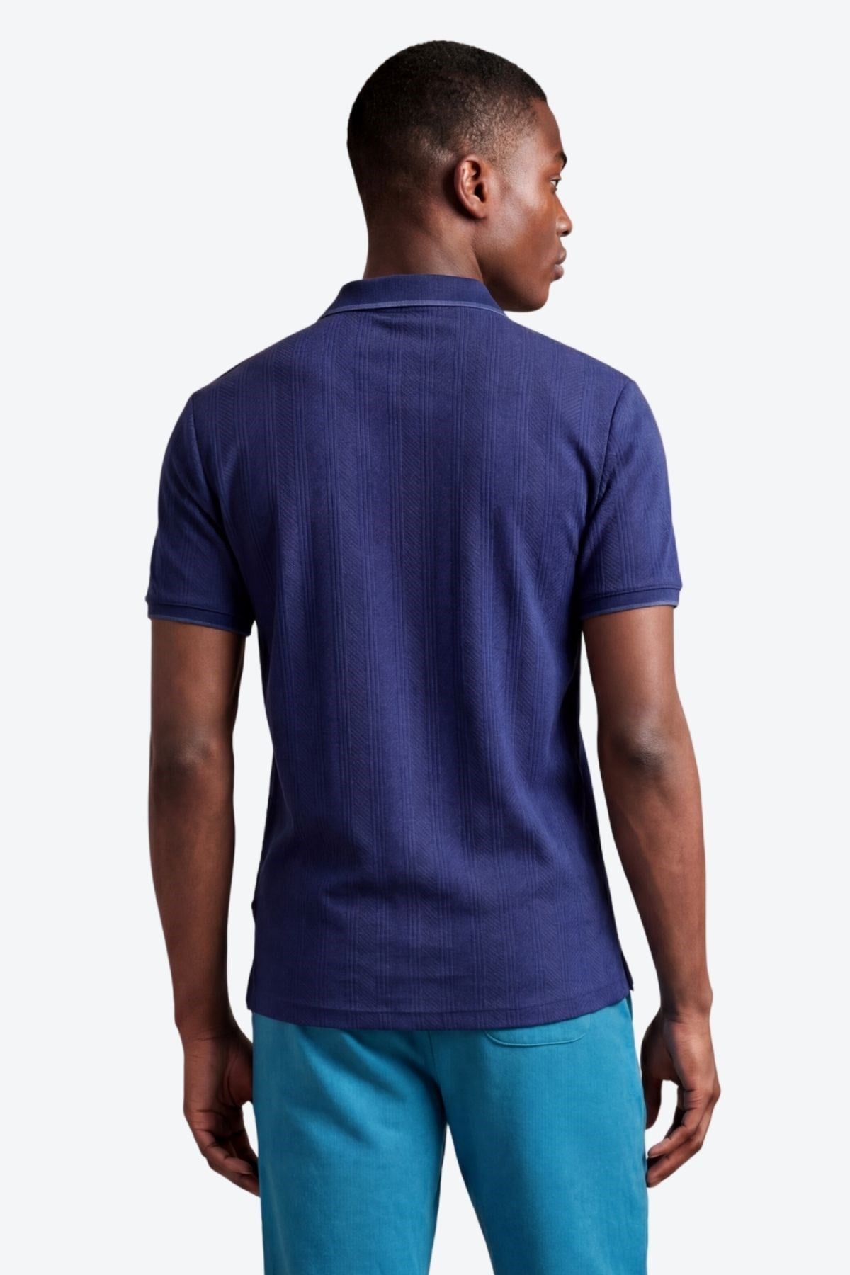 Erkek Fermuar Detaylı Slim Fit Polo Yaka T-Shirt