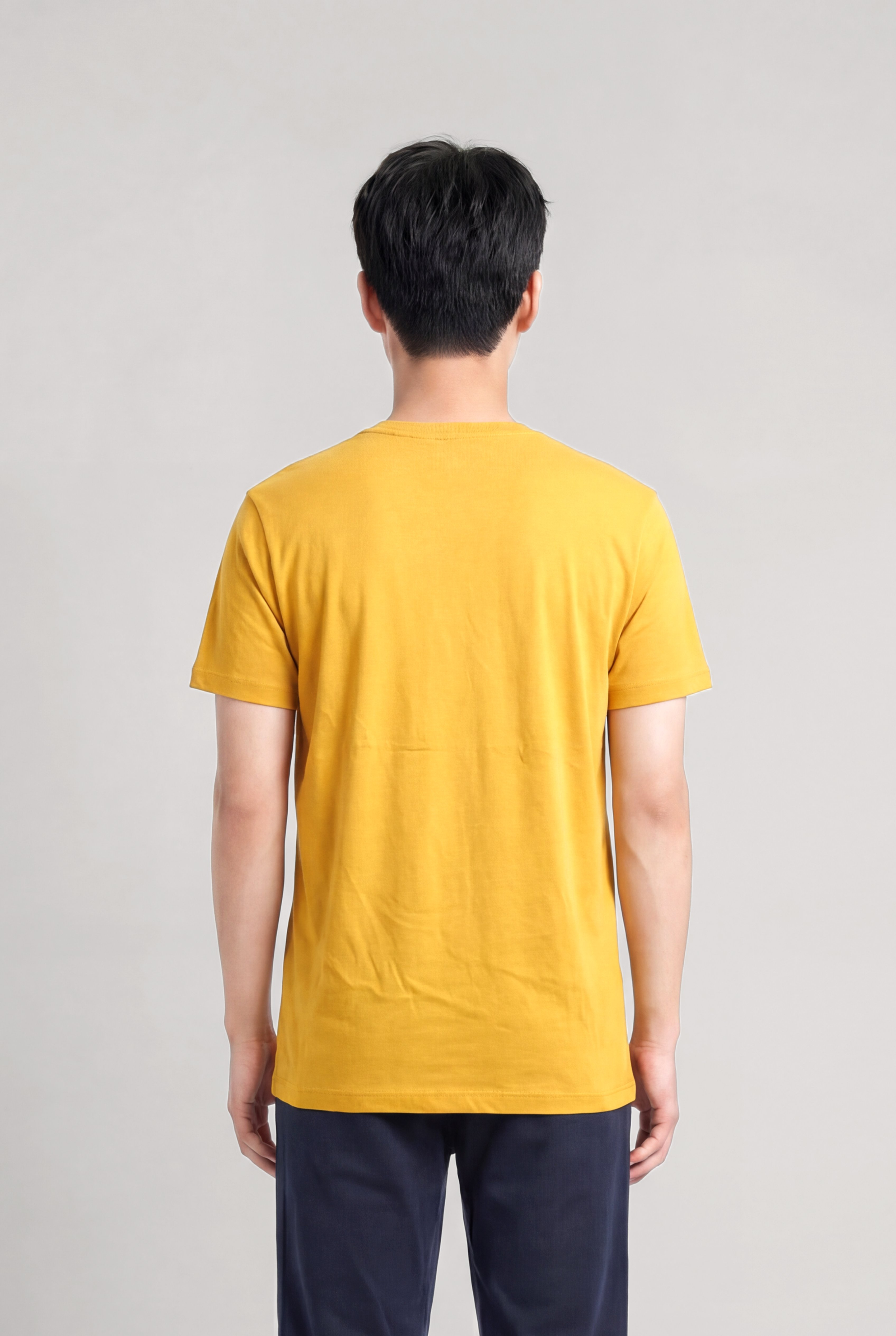 Jaguar Baskı Detaylı Bisiklet Yaka Regular Fit Erkek Hardal T-Shirt