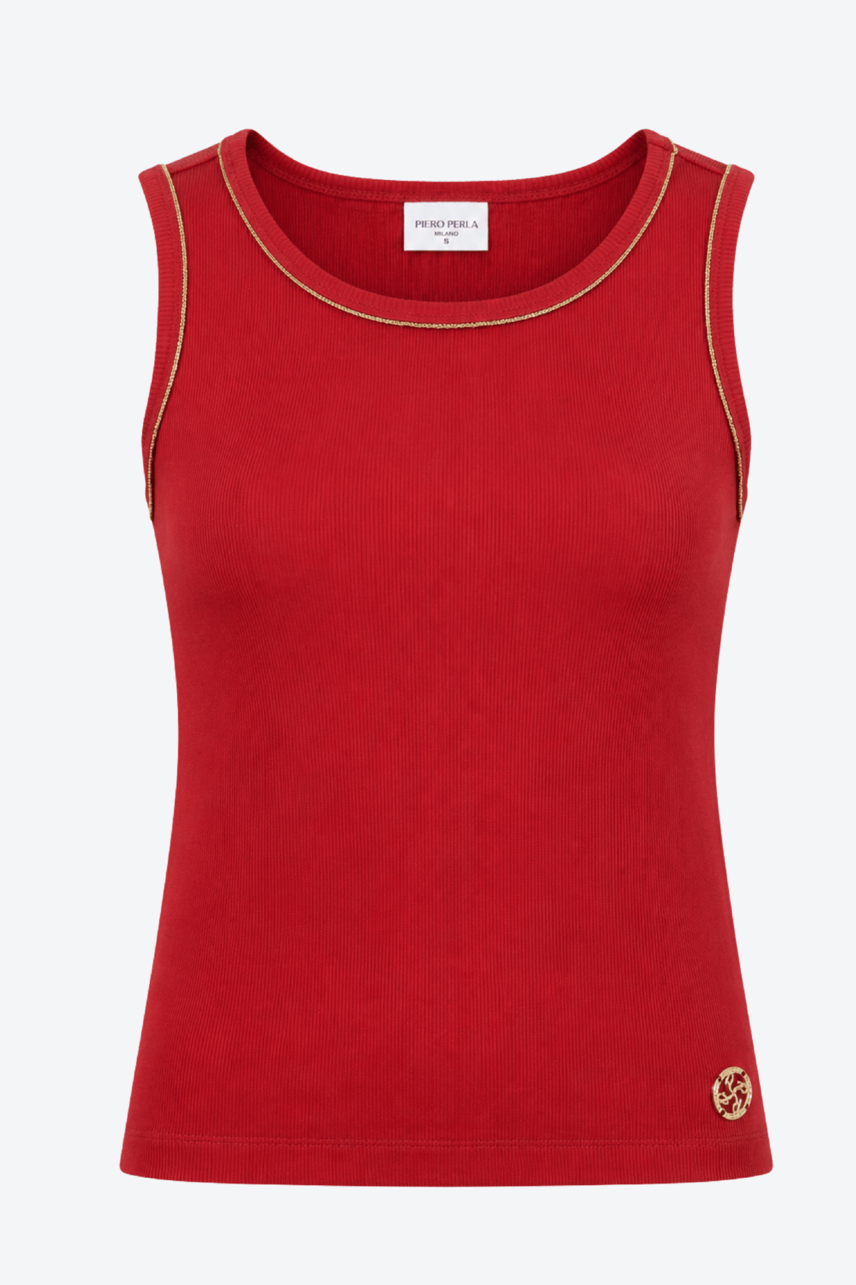 Kadın Bisiklet Yaka Metal Logo Detaylı Ekstra Slim Fit Atlet