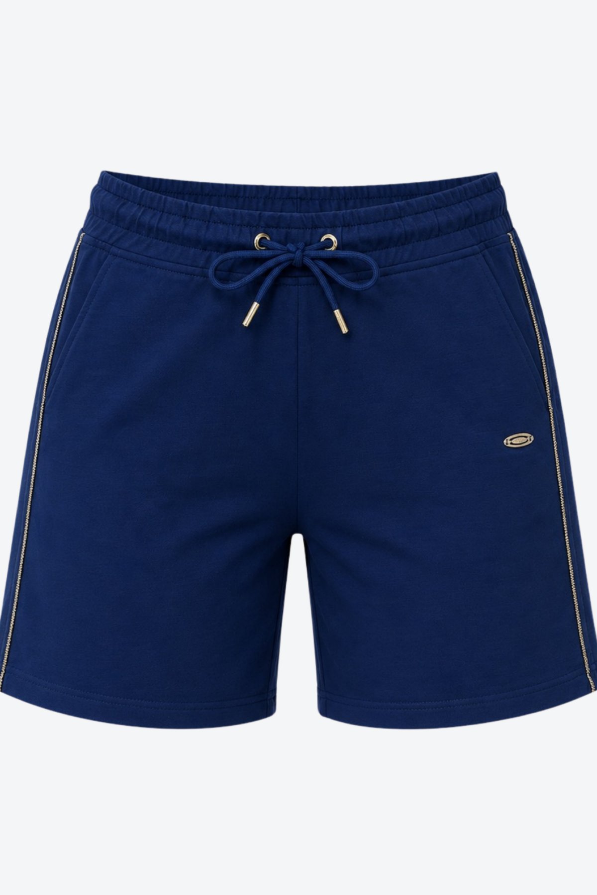 Metal Logo Detaylı Slim Fit Kadın Şort Bermuda