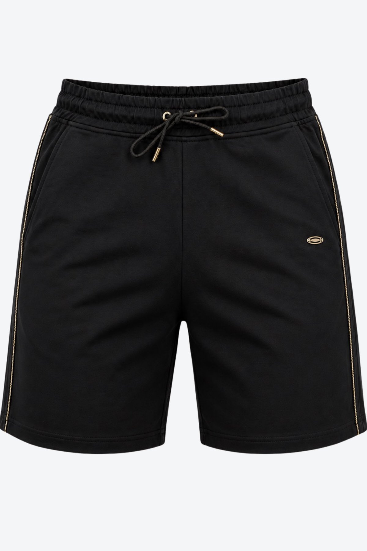 Metal Logo Detaylı Slim Fit Kadın Şort Bermuda