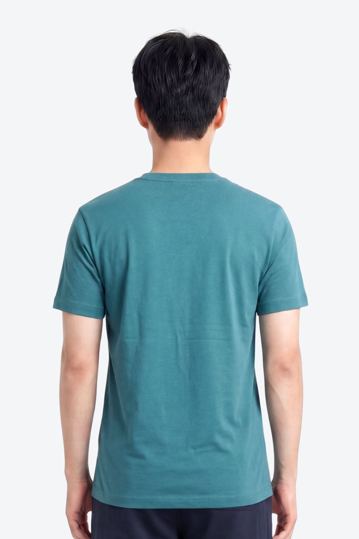 Nakış Detaylı Regular Fit Erkek Bisiklet Yaka T-Shirt