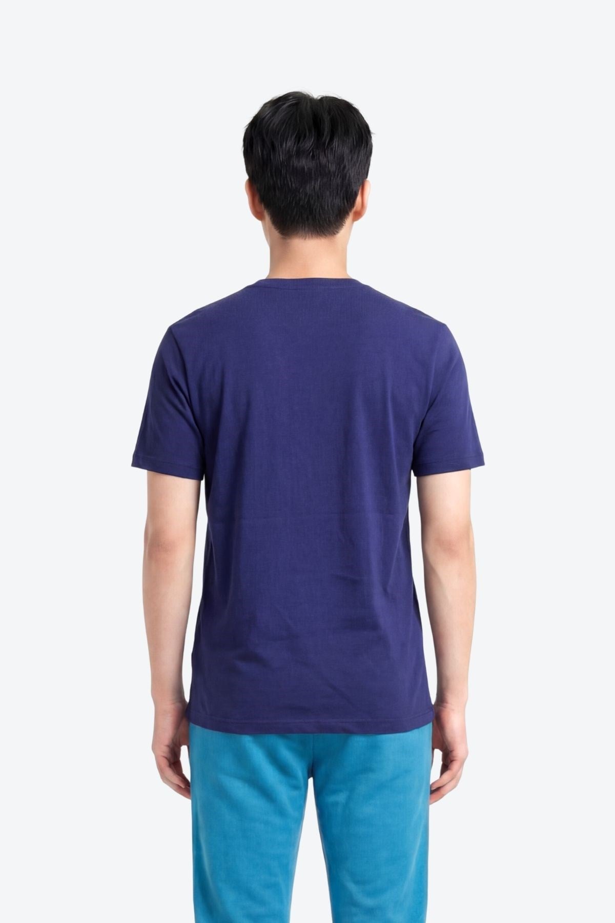 Nakış Detaylı Regular Fit Erkek Bisiklet Yaka T-Shirt