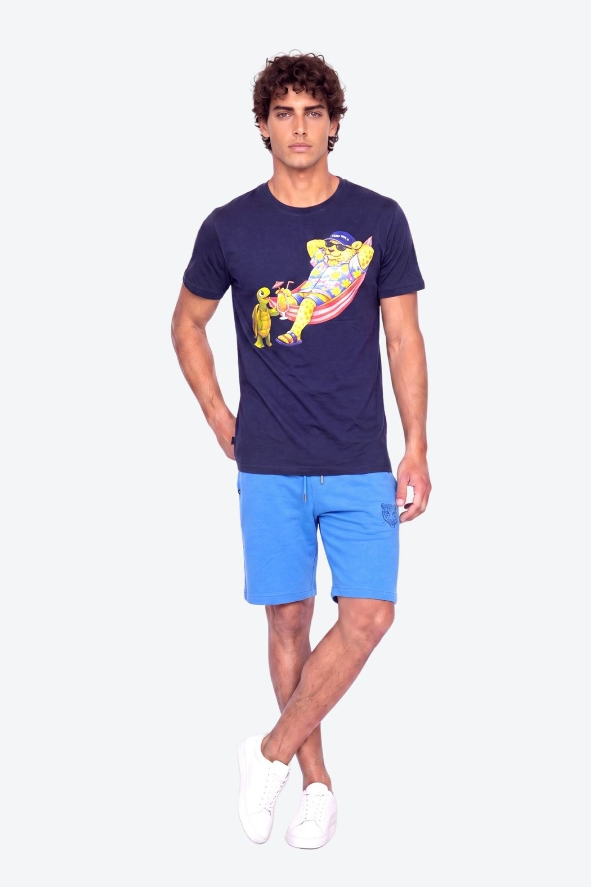 Perla Sport Detaylı Regular Fit Erkek Şort Bermuda
