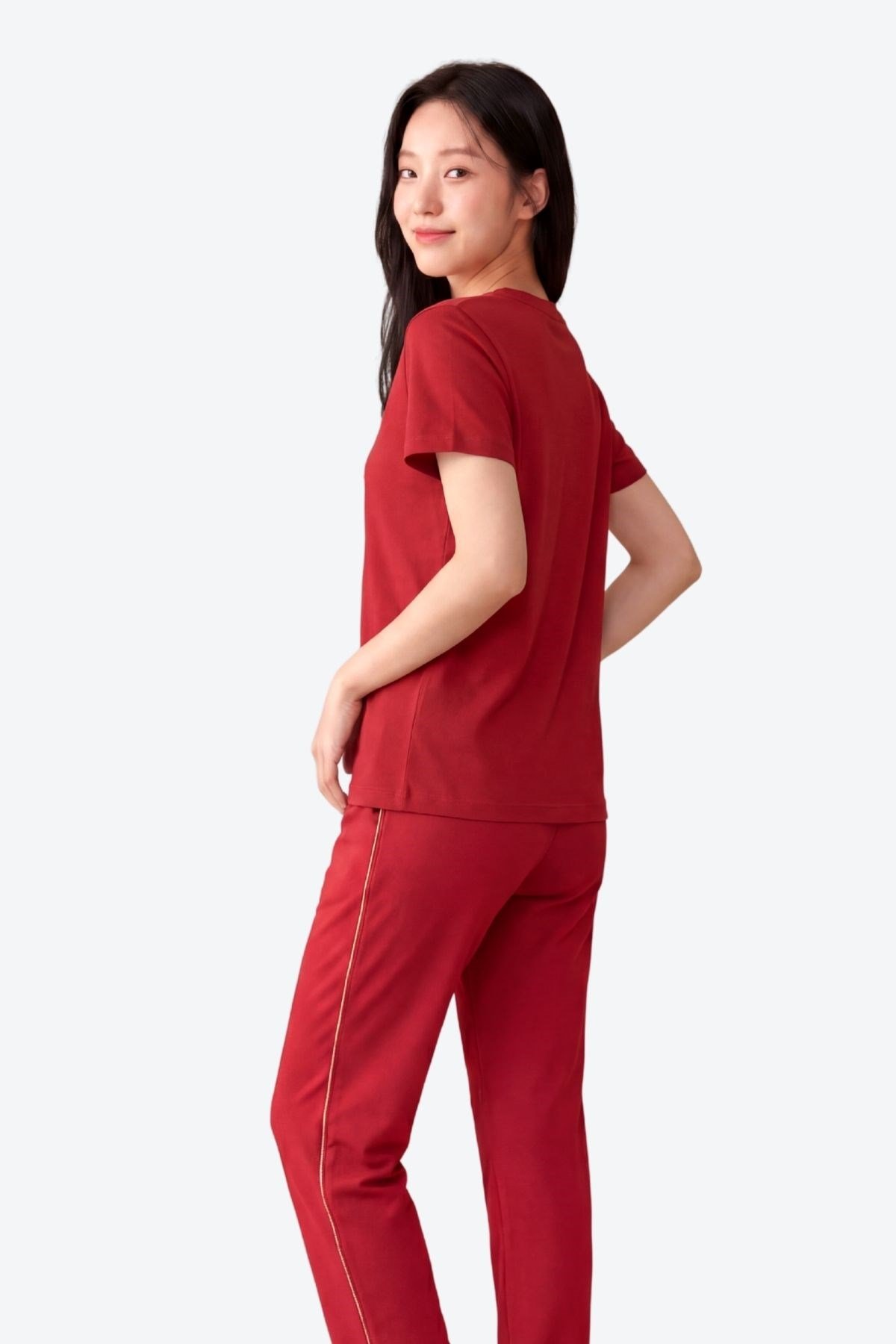 Zincir Şerit Detaylı Loose Fit Kadın Eşofman Altı