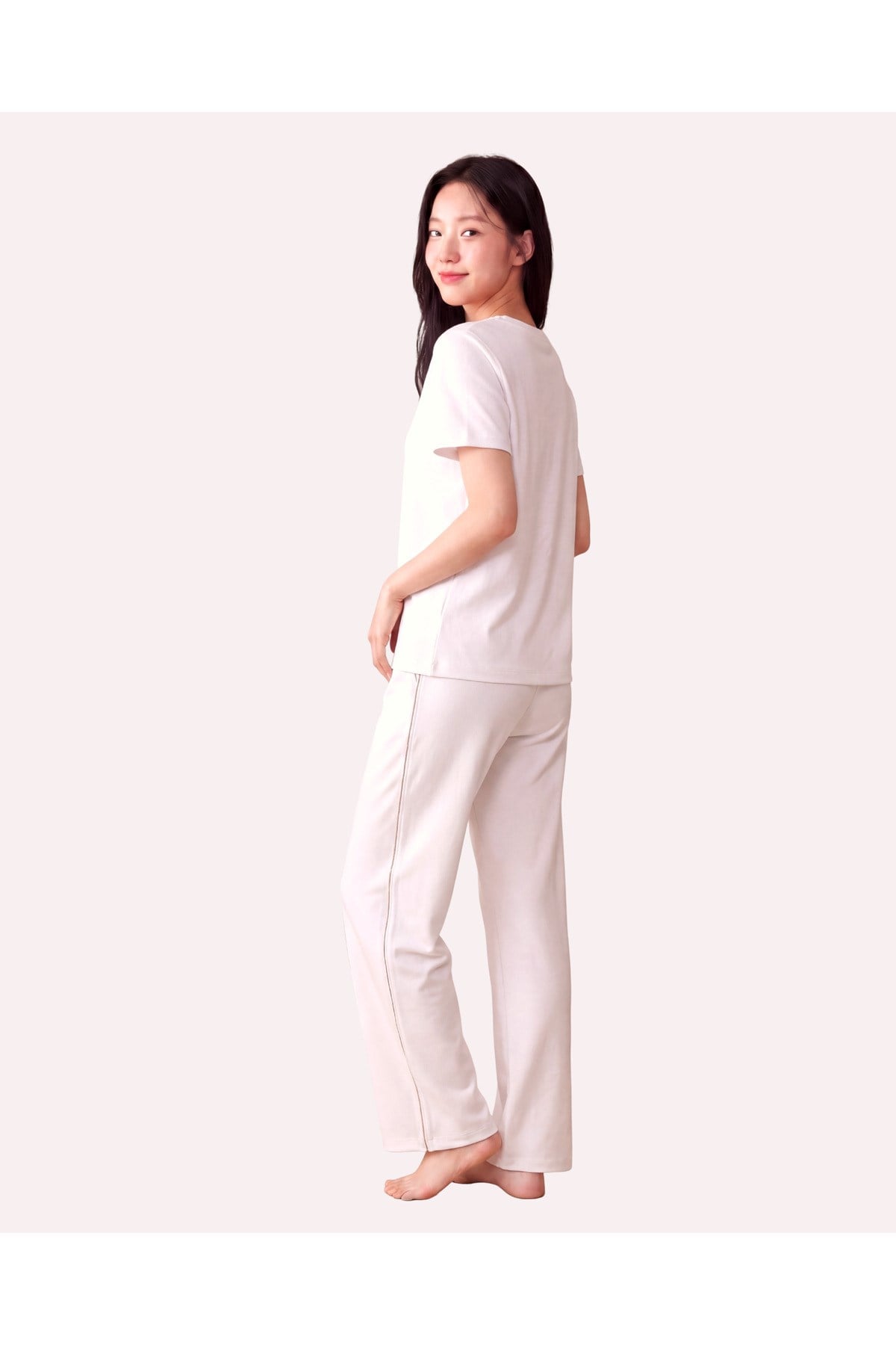 Zincir Şerit Detaylı Loose Fit Kadın Eşofman Altı