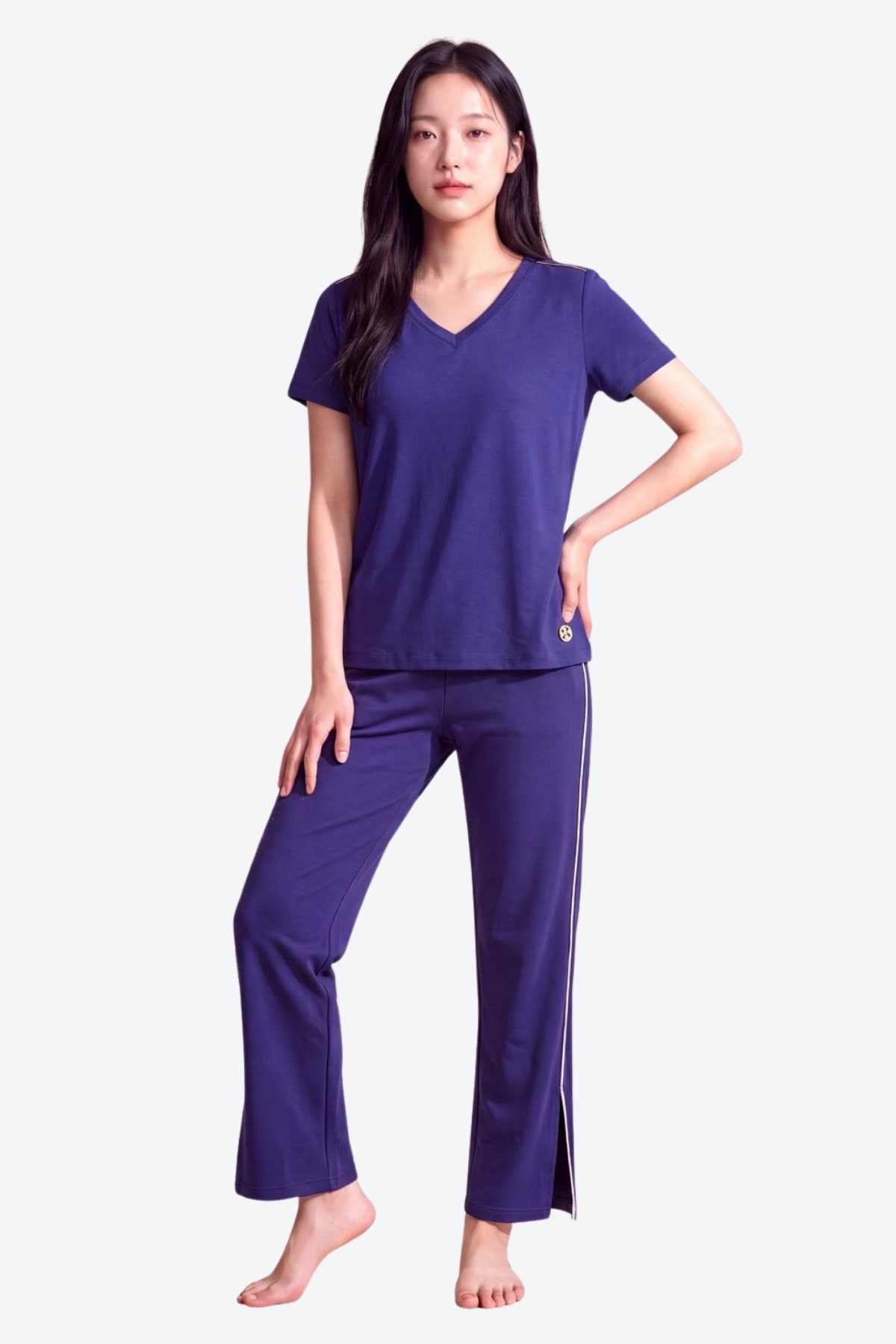 Zincir Şerit Detaylı Loose Fit Kadın Eşofman Altı