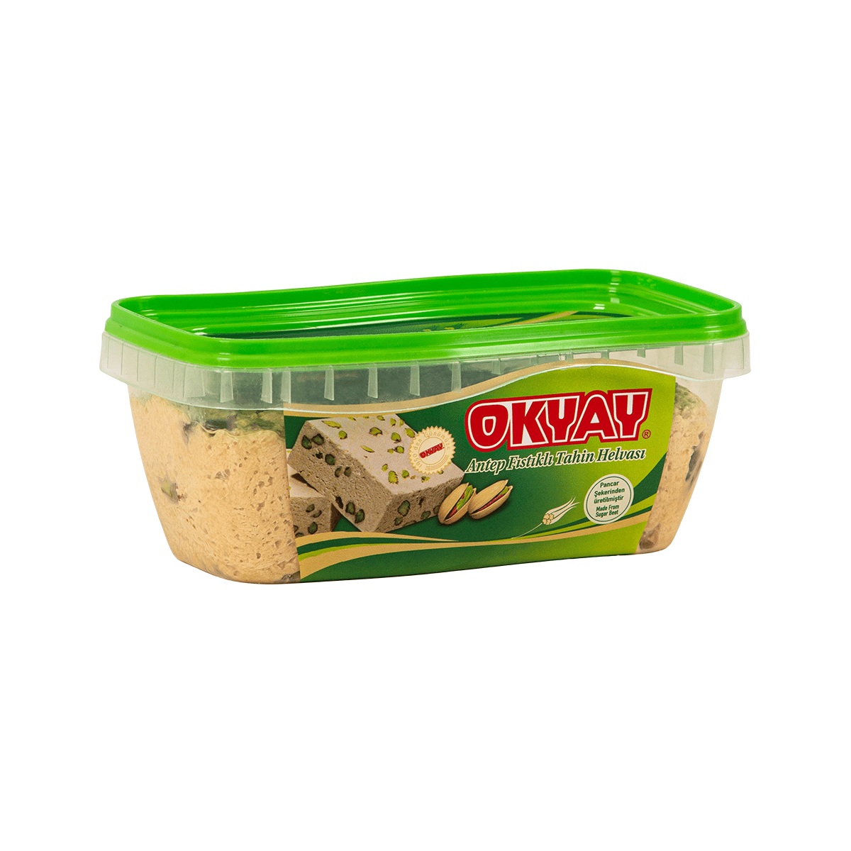 Plastik Kutu Fıstıklı Helva 360 Gr