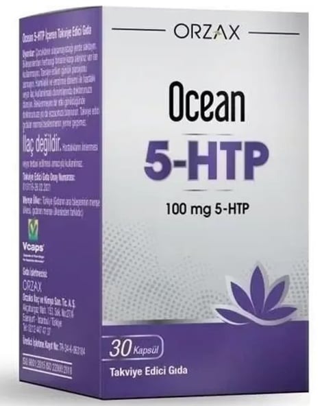 Orzax Ocean 5-HTP Takviye Edici Gıda 30 Kapsül