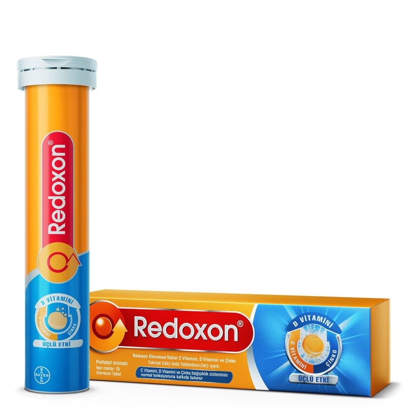 REDOXON C VİTAMİNİ D VİTAMİNİ ÇİNKO ÜÇLÜ ETKİ EFERVESAN 15 TABLET
