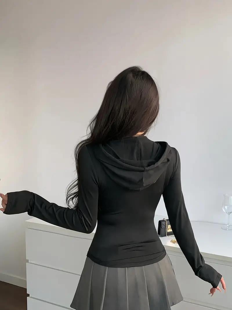 DAR KESİM CEPLİ VE KAPÜŞONLU SÜPER SWEAT