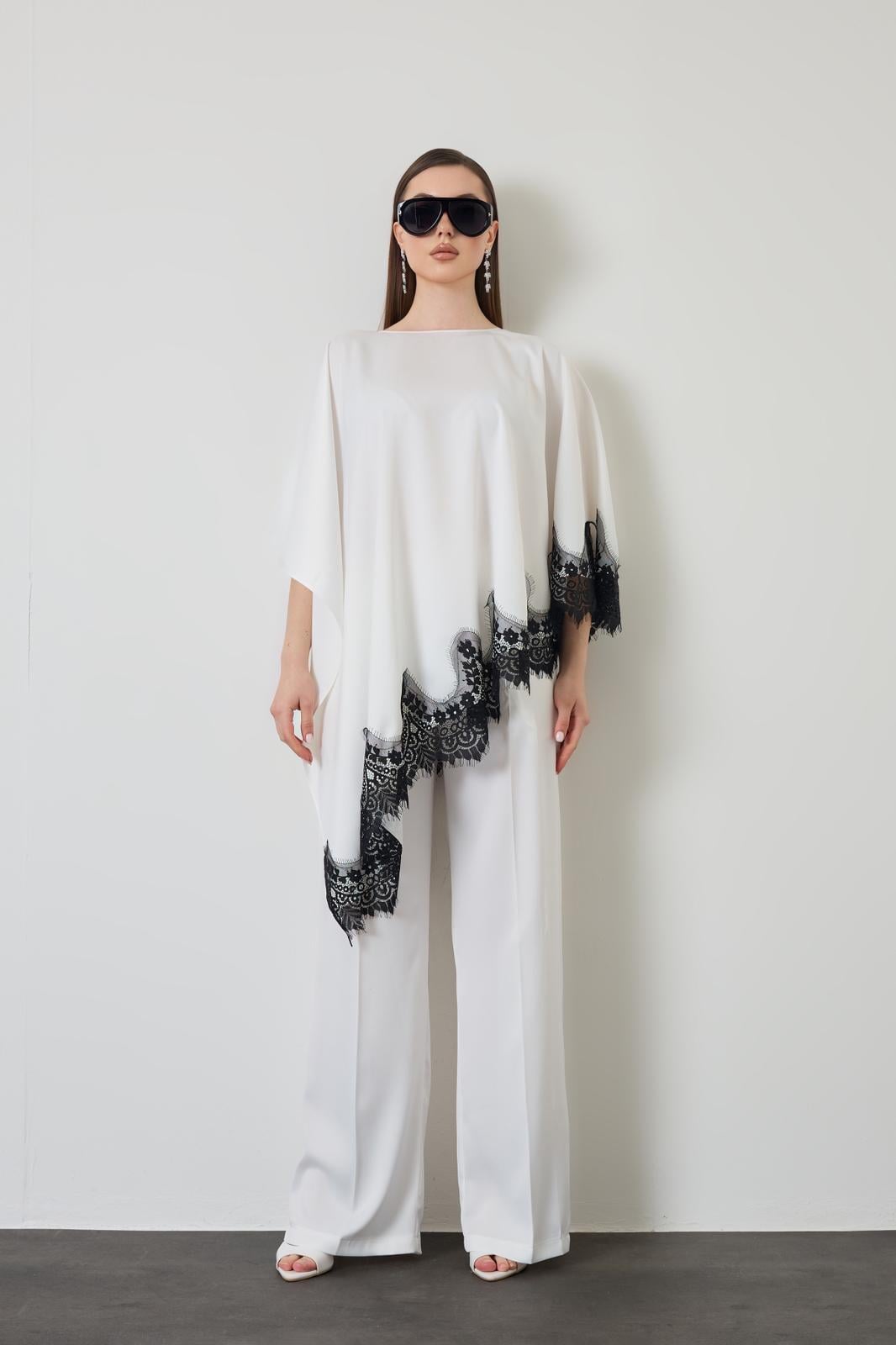 Lace Pelerin Takım