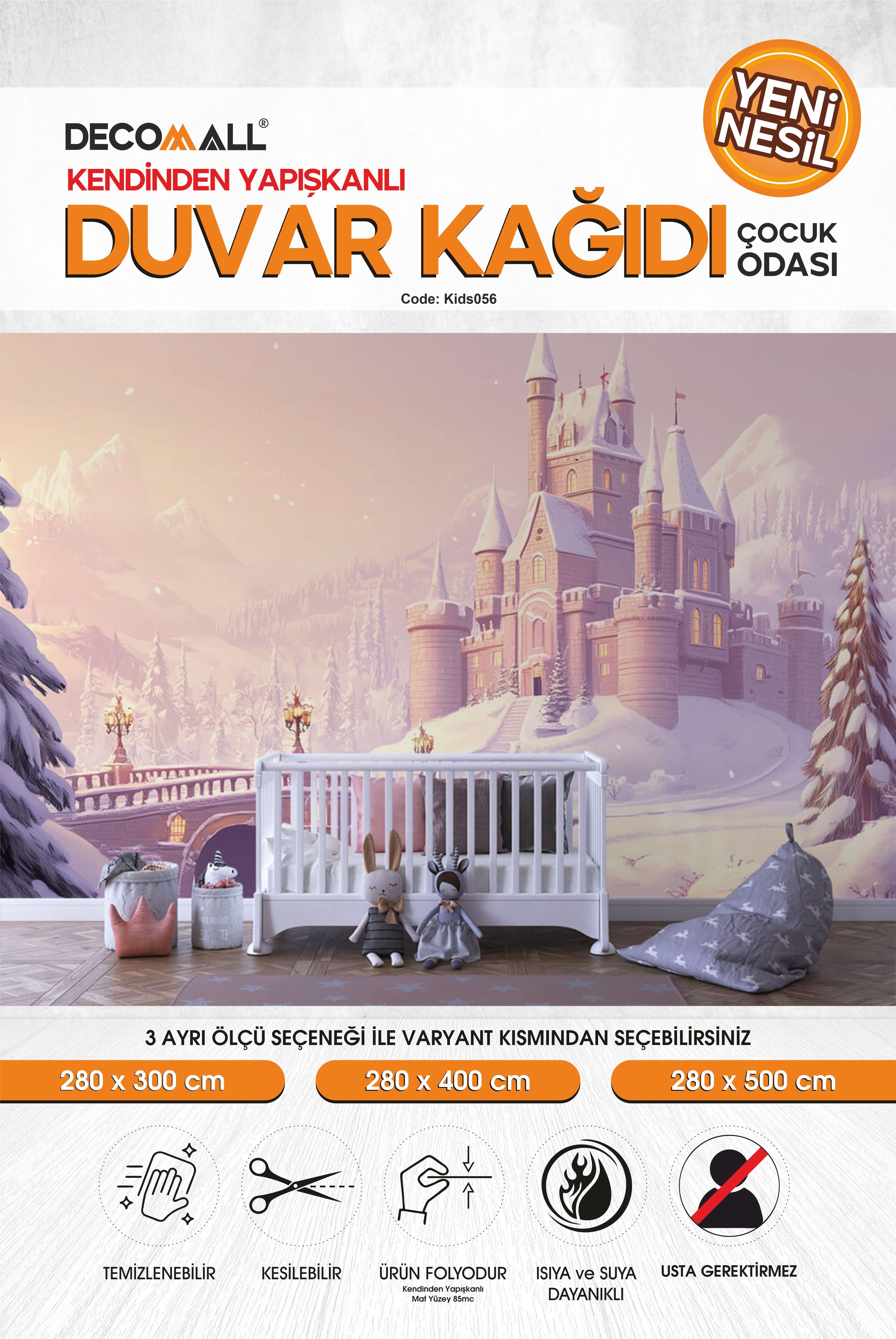 kids056 Yeni Nesil Kendinden Yapışkanlı Çocuk Odası Duvar Kağıdı Duvar Posteri Yapışkanlı 