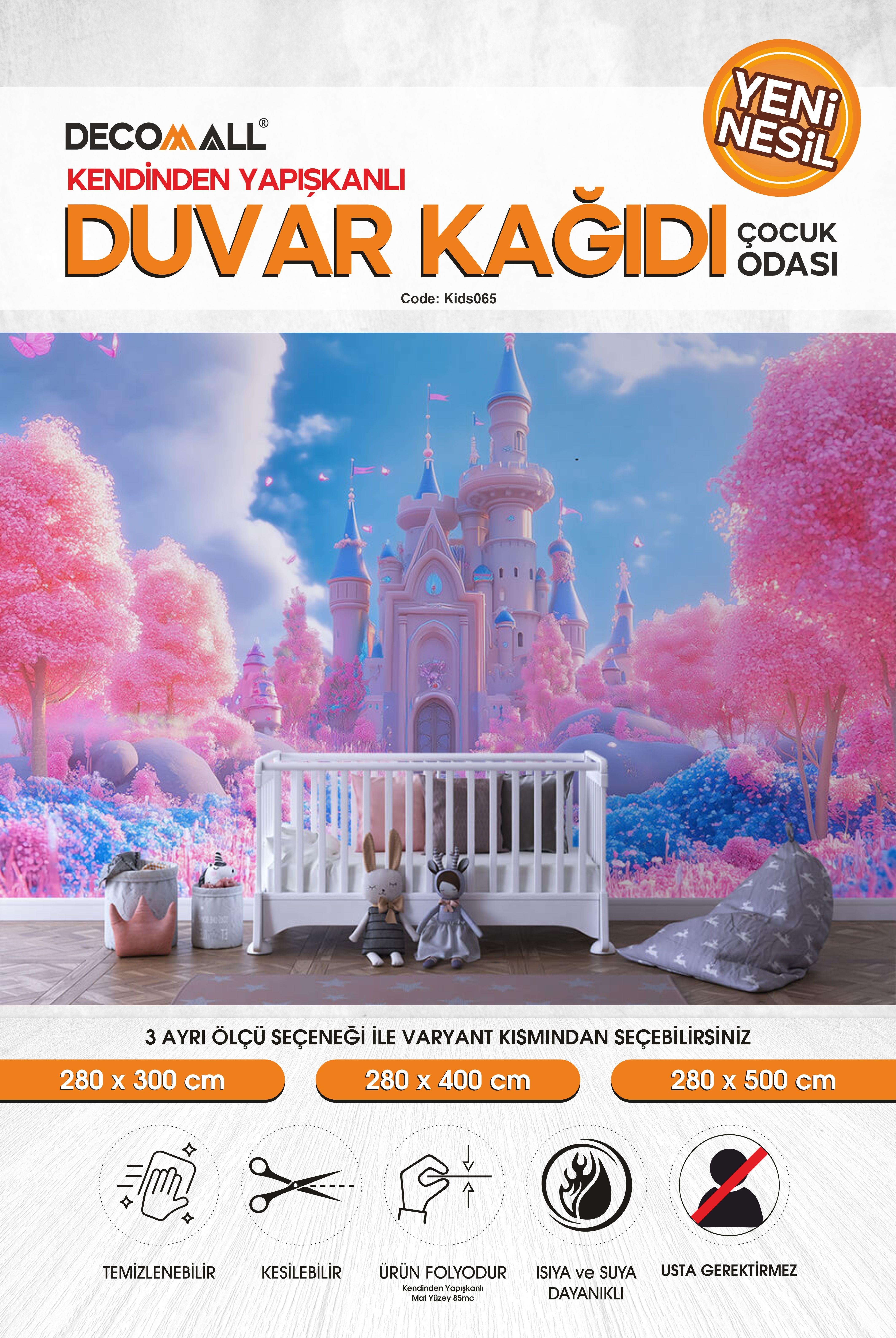kids065 Yeni Nesil Kendinden Yapışkanlı Çocuk Odası Duvar Kağıdı Duvar Posteri Yapışkanlı 