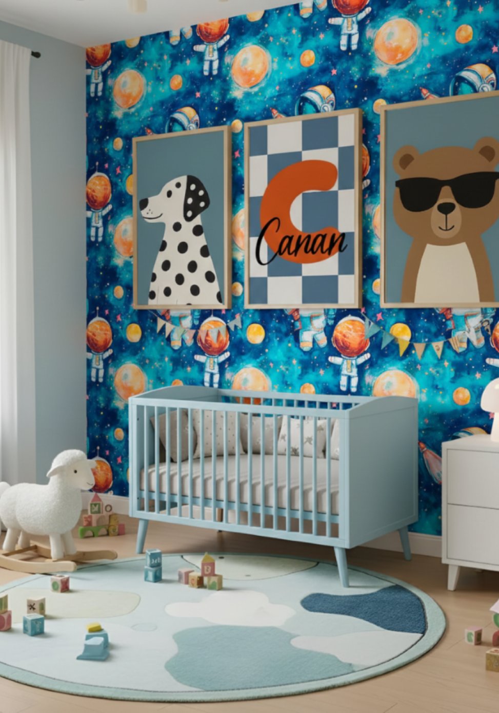Yeni Nesil Kendinden Yapışkanlı Çocuk Odası Duvar Kağıdı Duvar Posteri Yapışkanlı kids 146