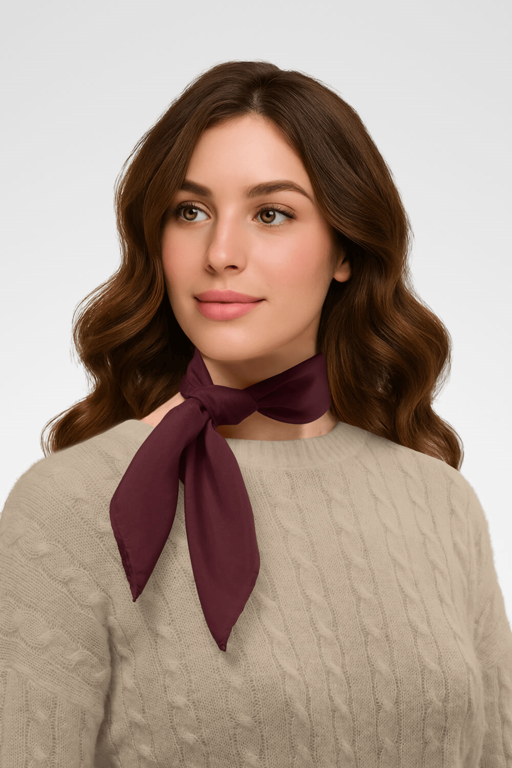 Şifon Bordo Bandana