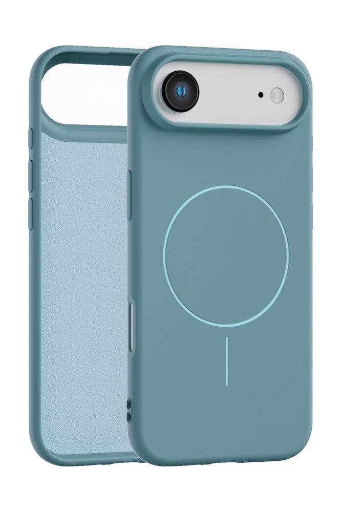 iPhone Air Uyumlu İçi Kadife Magsafe Wireless Şarz Özellikli Mint Yeşil Renkli Telefon Kılıfı
