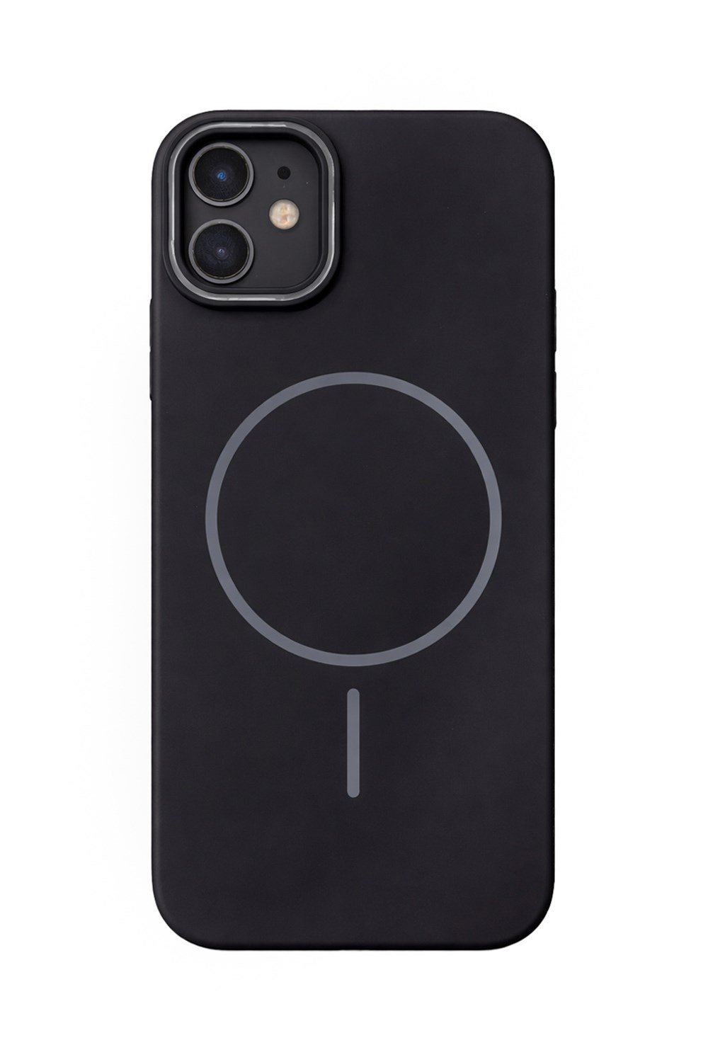 iPhone 12-12 Pro Uyumlu Kamera Çıkıntılı Magsafe Wireless Şarj Özellikli Sert Sararmaz Silikon Kılıf