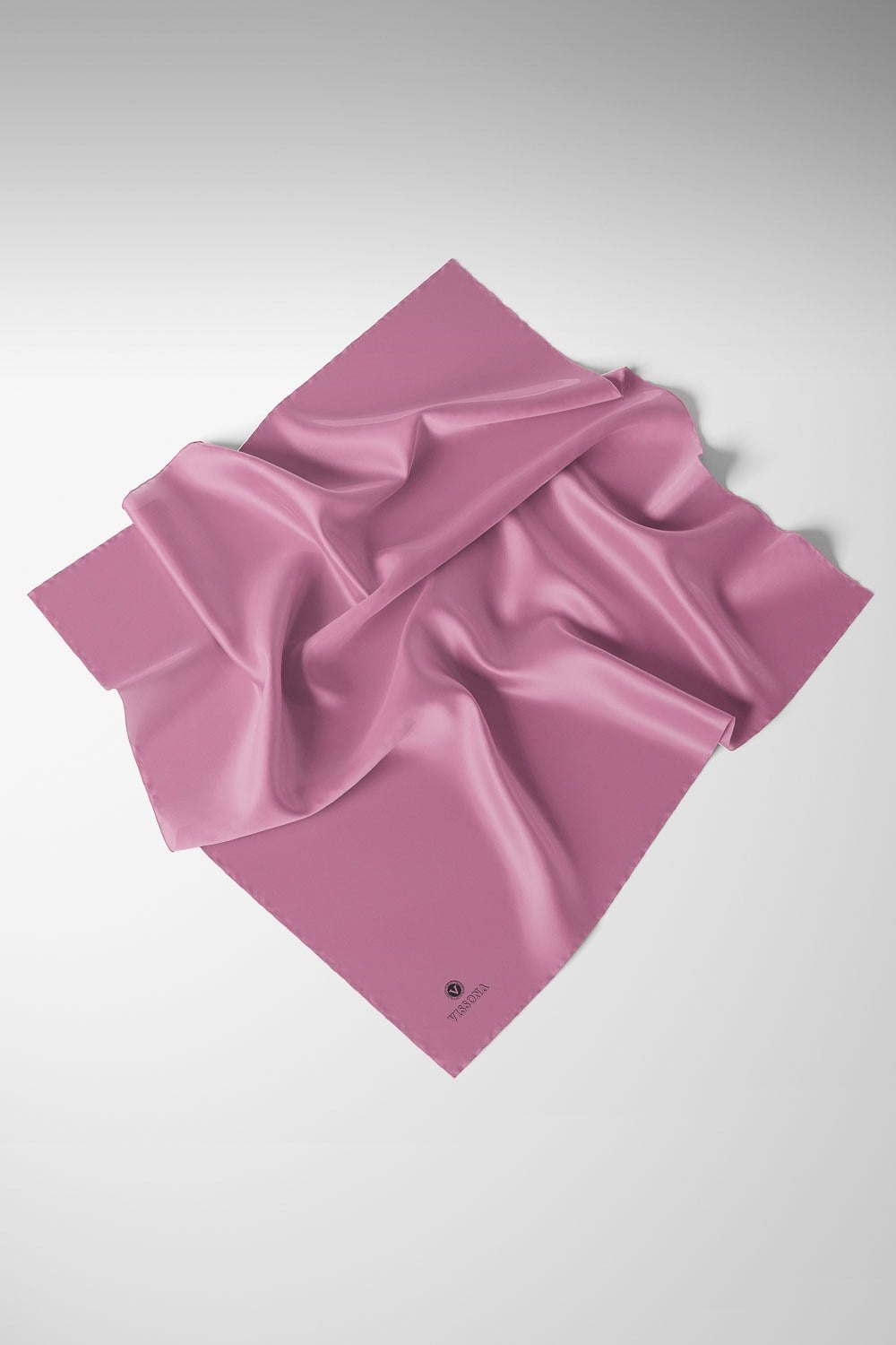 Viskon Twill İpek Az Hatalı Pembe Renkli 90x90 Düz Eşarp Dikim Şekli : El Dikişi