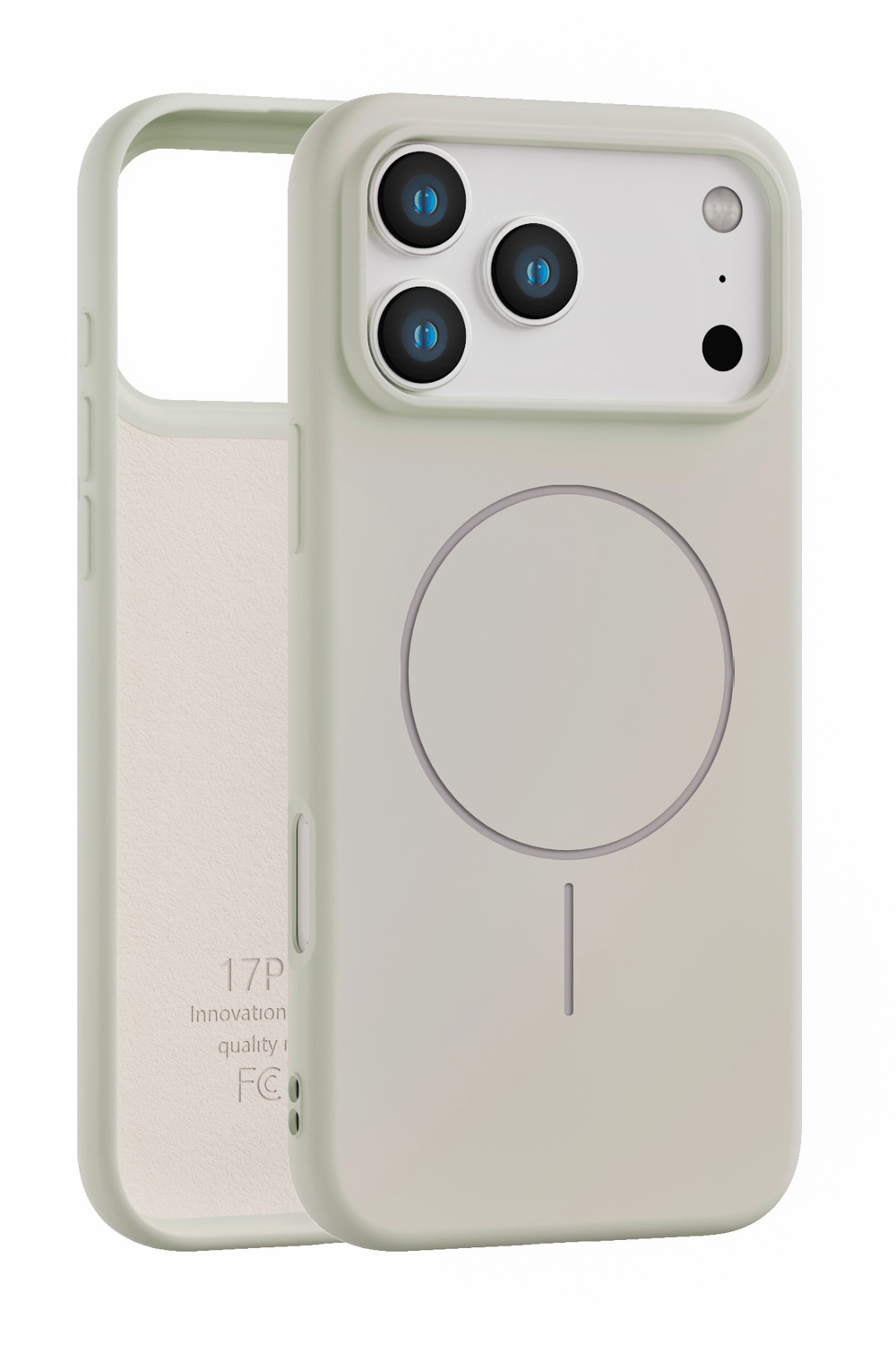 iPhone 17 Pro Uyumlu İçi Kadife Magsafe Wireless Şarj Özellikli Taş Renkli Telefon Kılıfı