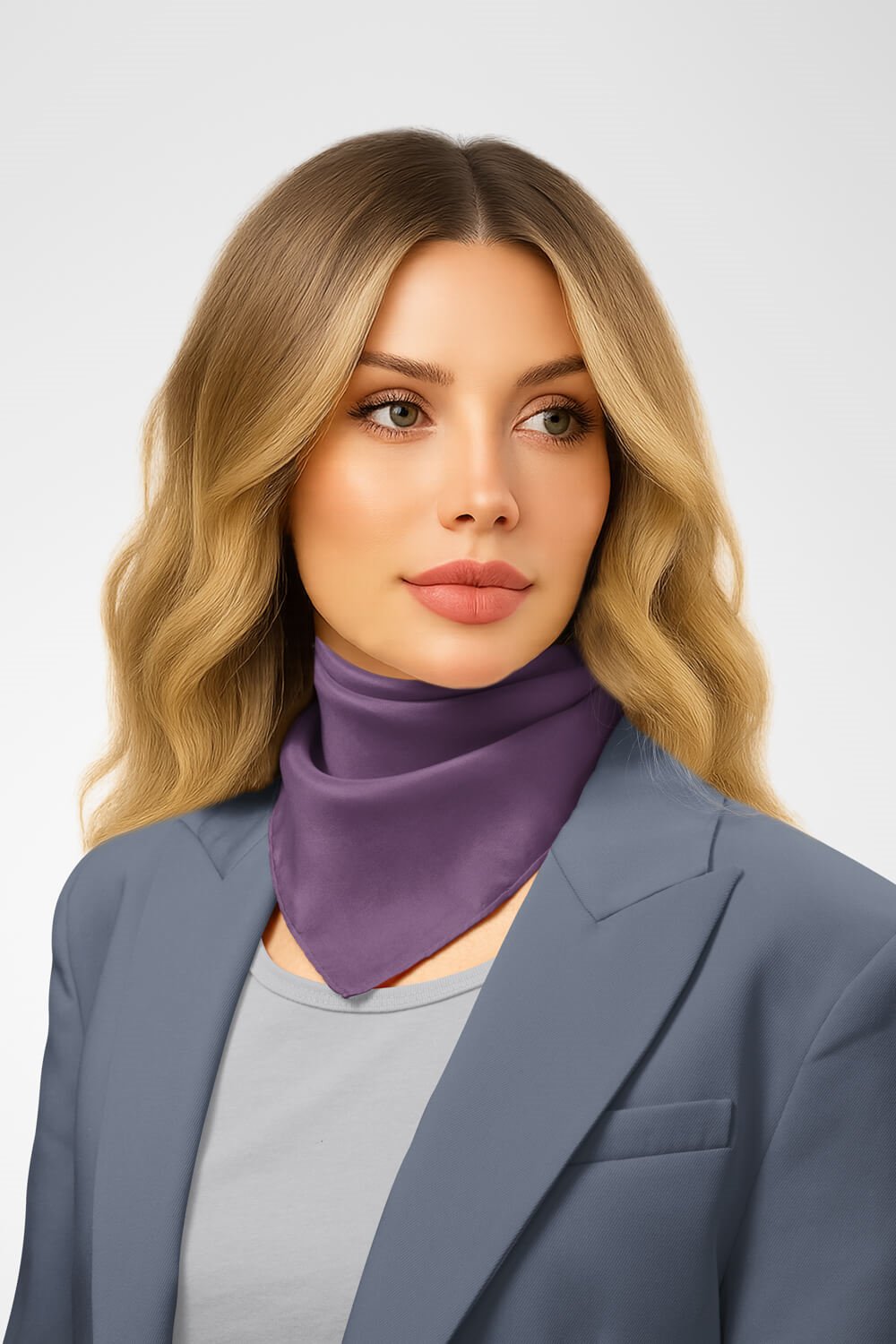Şifon Leylak Bandana