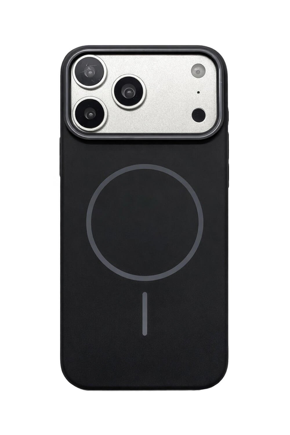 iPhone 17 Pro Max Uyumlu Kamera Çıkıntılı Magsafe Wireless Şarj Özellikli Sert Sararmaz Silikon Kılıf