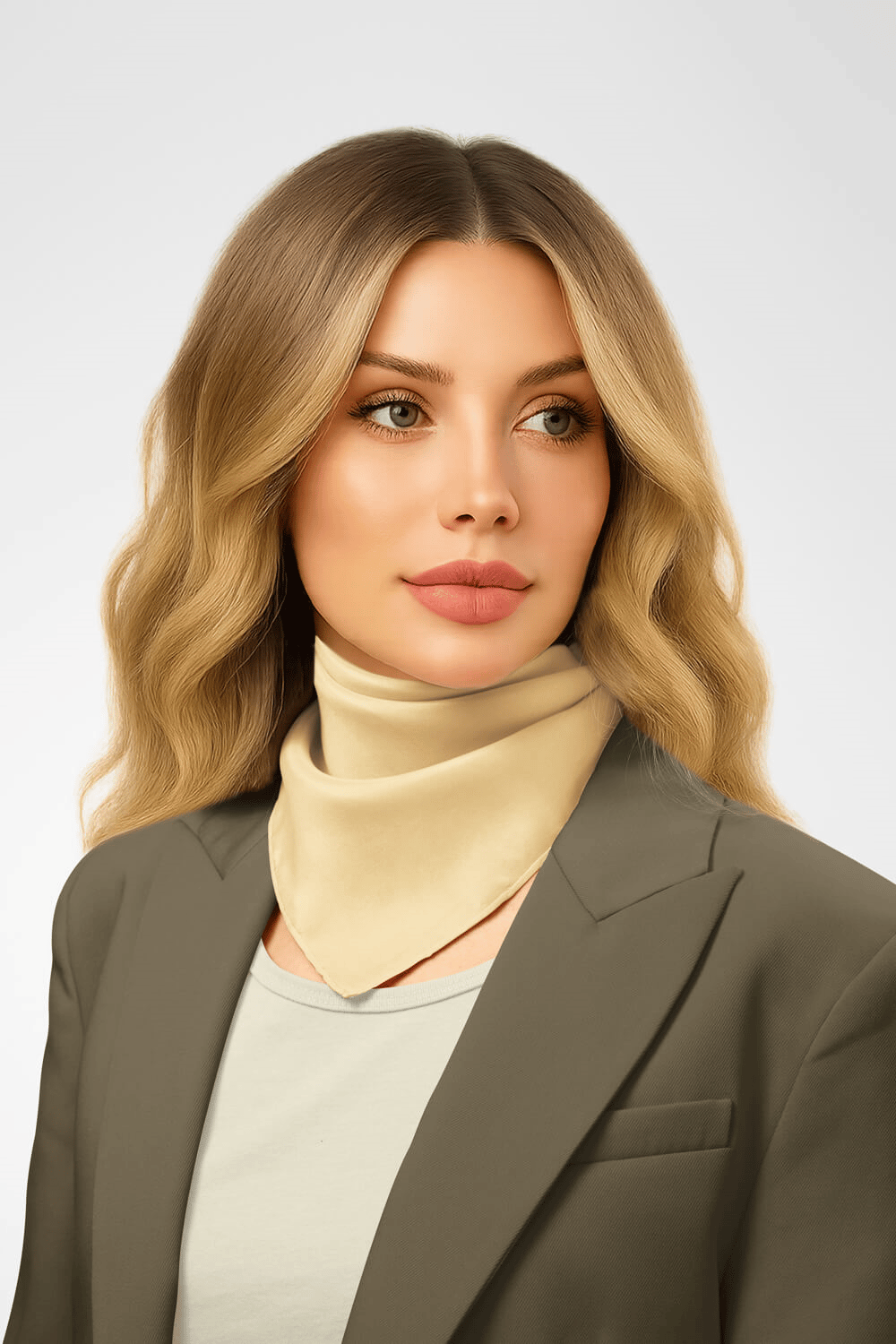 Şifon Sarı Bandana