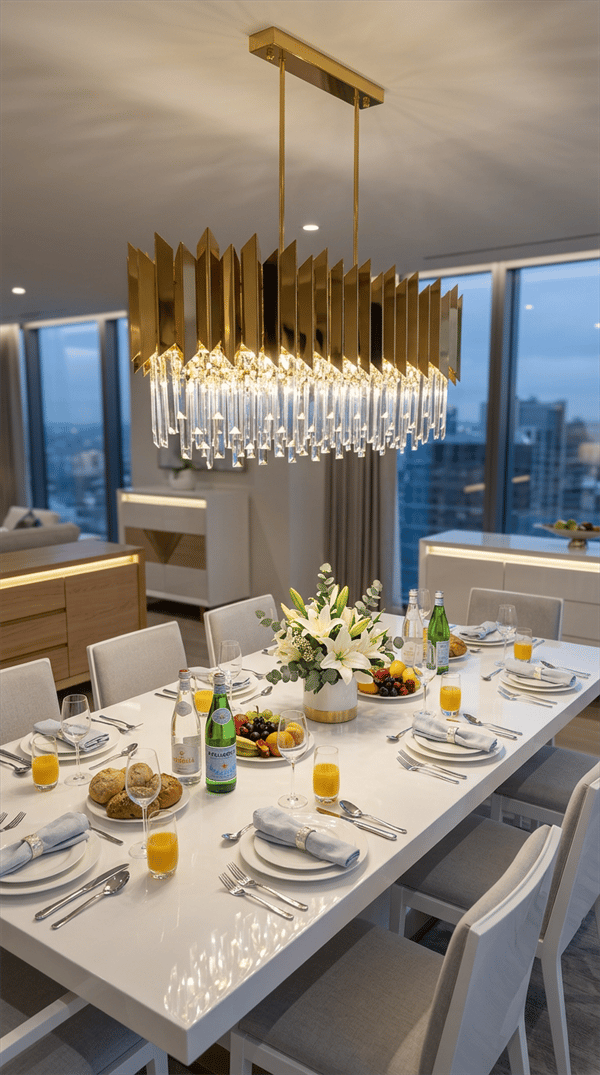 Avonni, 1706 Ailesi Sarı Kaplama Luxury Avize