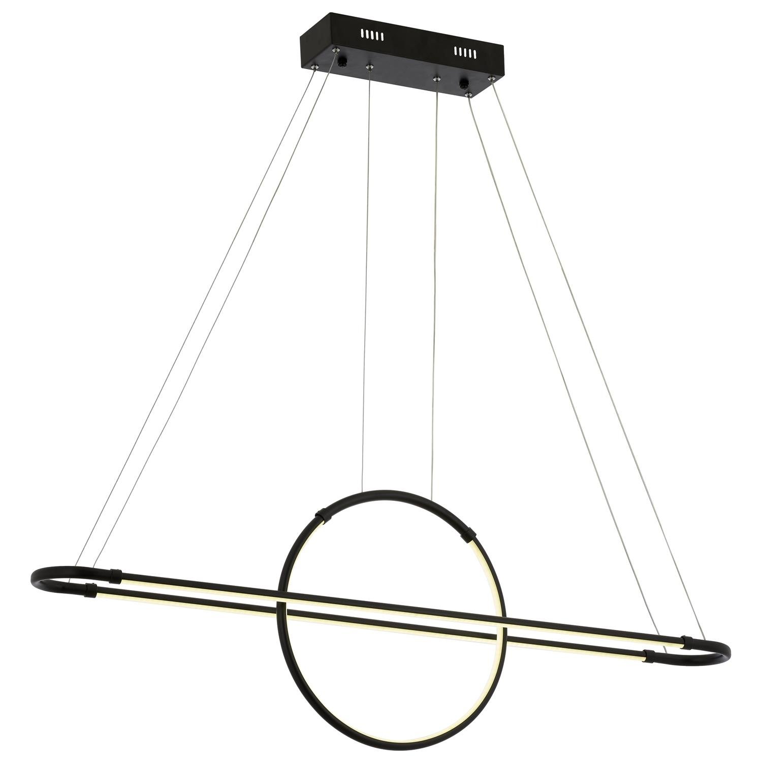 Avonni, 1829 Ailesi Siyah Boyalı Modern Avize 