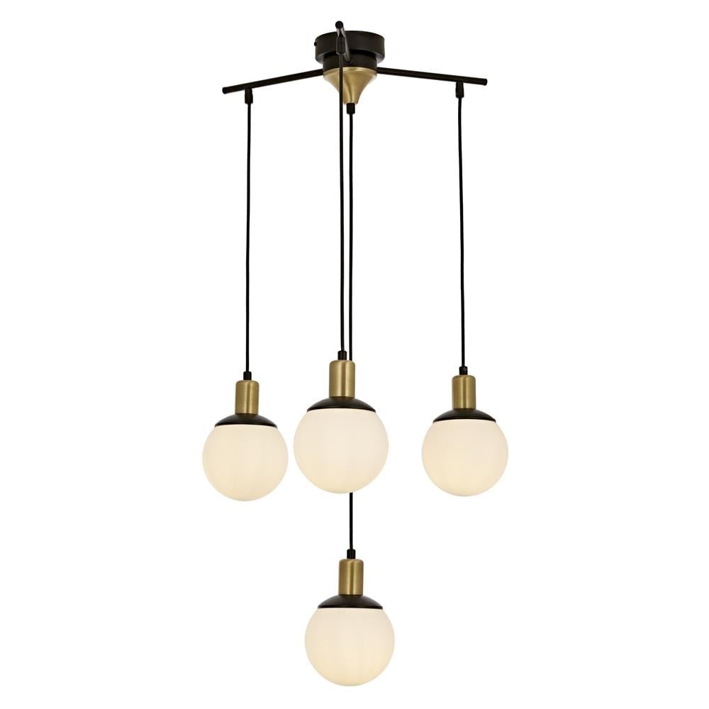 Avonni, 1838 Ailesi Siyah Boyalı Modern Avize 