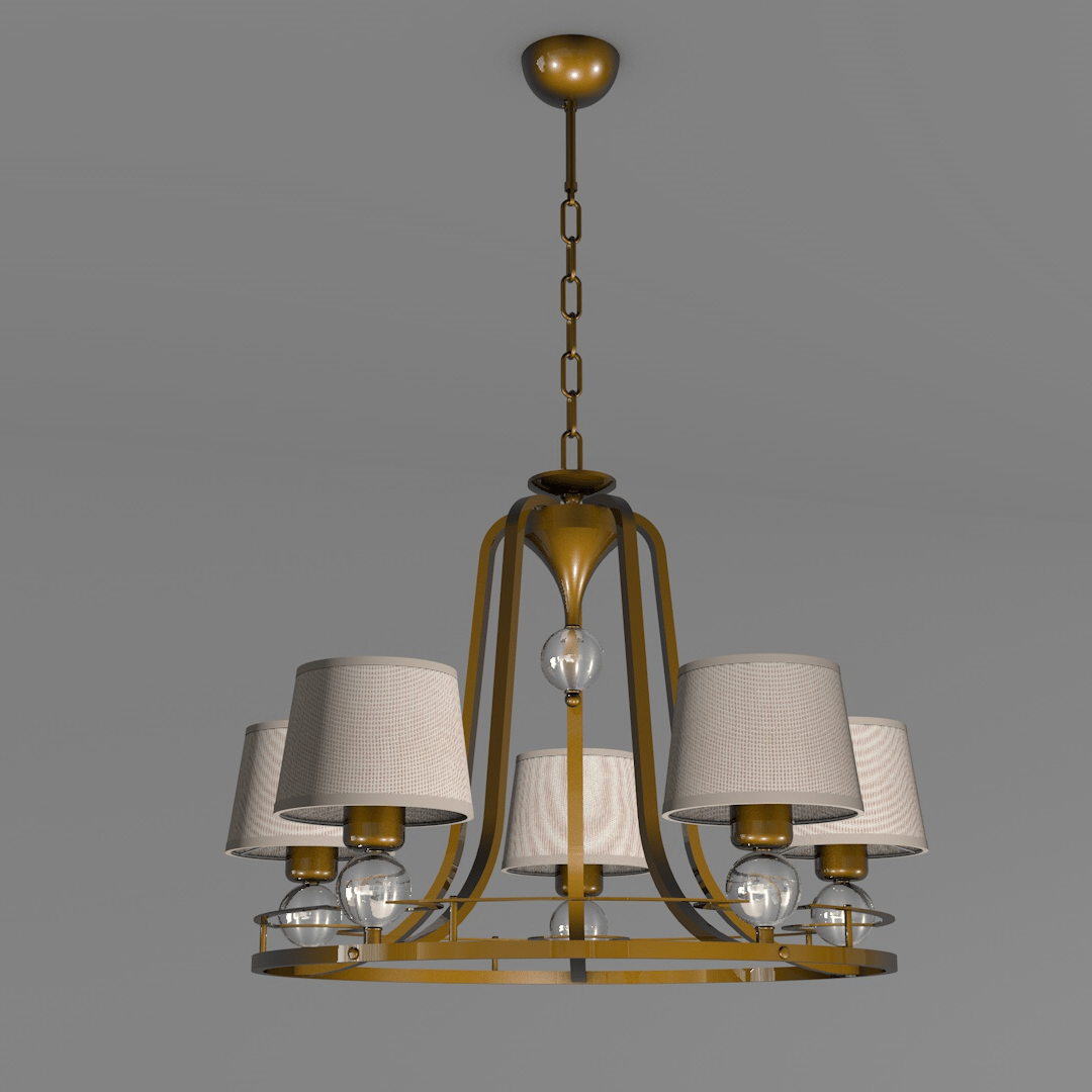 Avonni, 3D-1597-5ES Eskitme Retro Sarkıt Avize