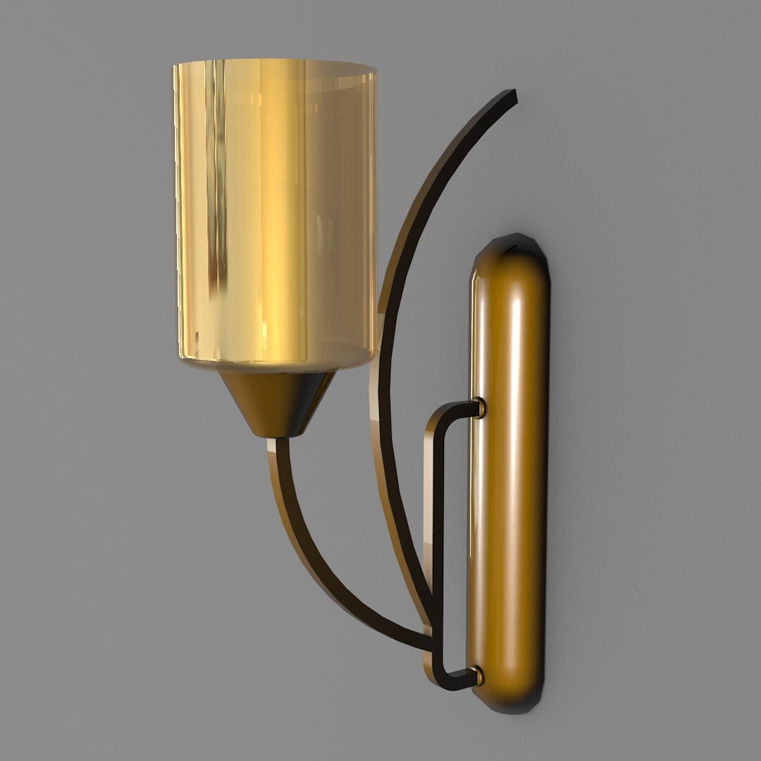 Avonni, 3D-1660-1E Gold Metal Aplik