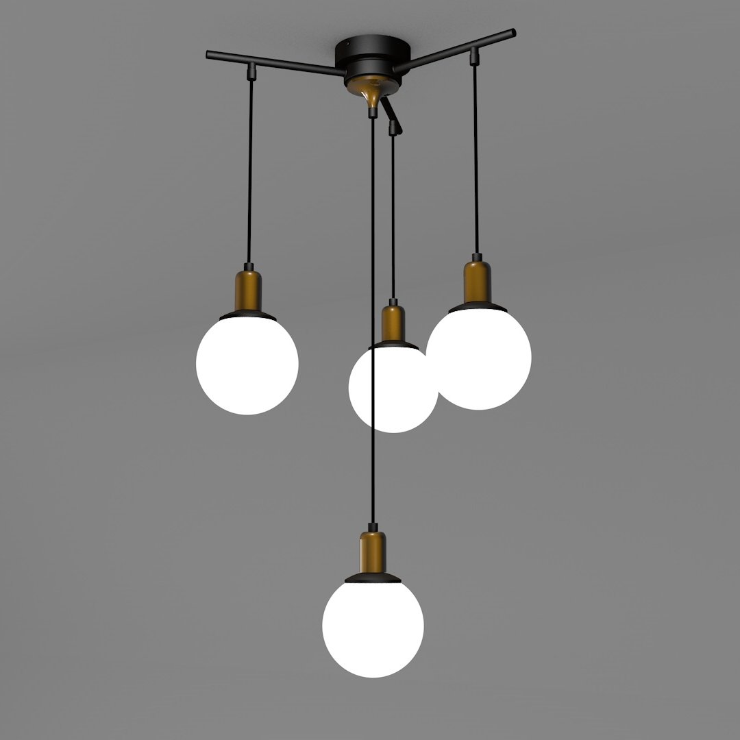 Avonni, 3D-1838-4BSY Ampullü Sarkıt Avize