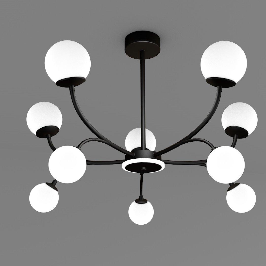 Avonni, 3D-2506-47 Siyah Kollu Avize