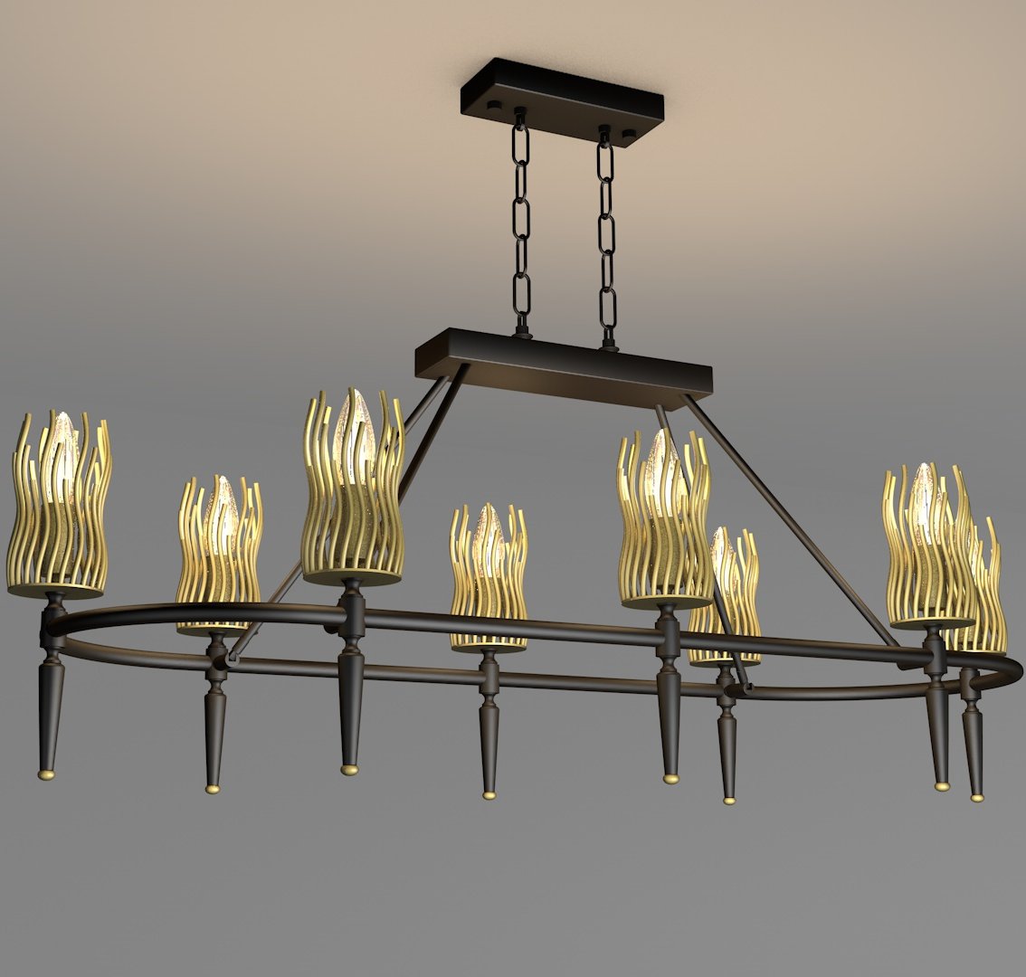 Avonni, 3D-2506-54 Luxury Yemek Masası Avizesi