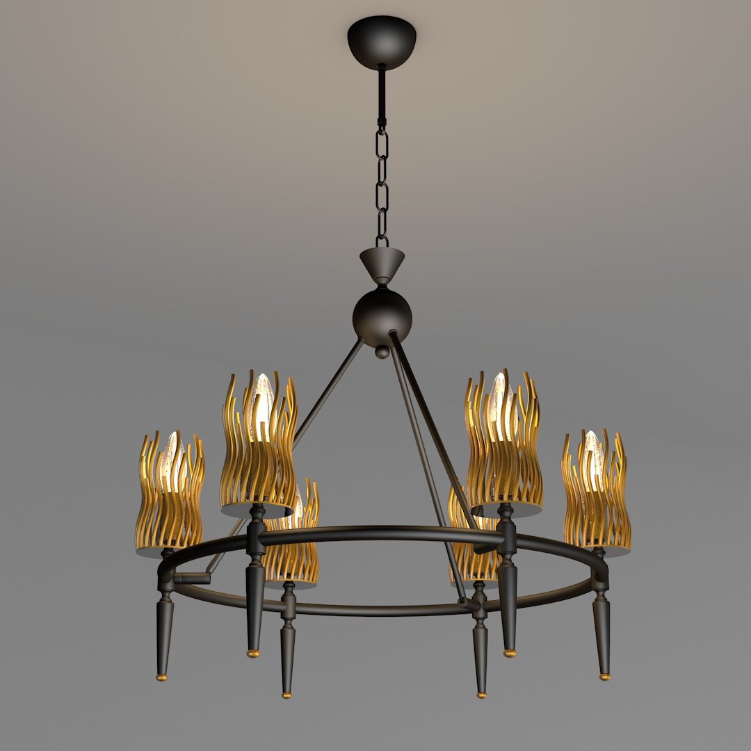 Avonni, 3D-2506-55 Siyah Tasarım Avize