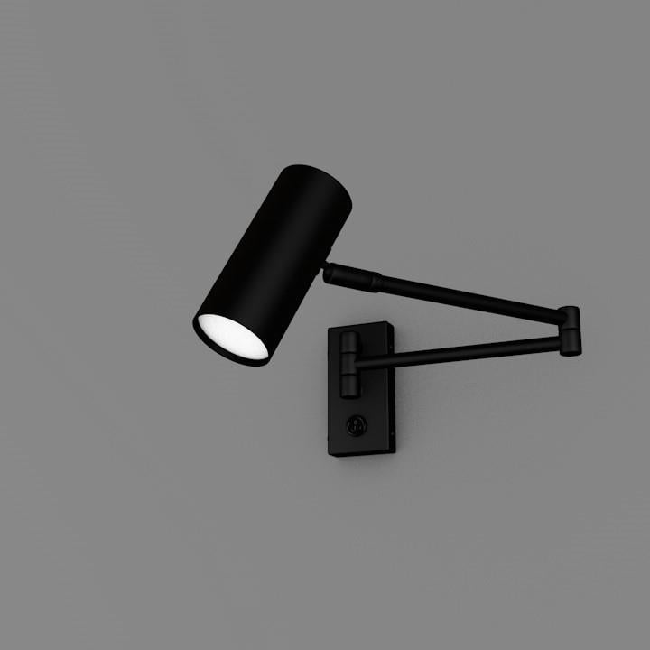 Avonni, 3D-2507-12 Siyah Modern Aplik