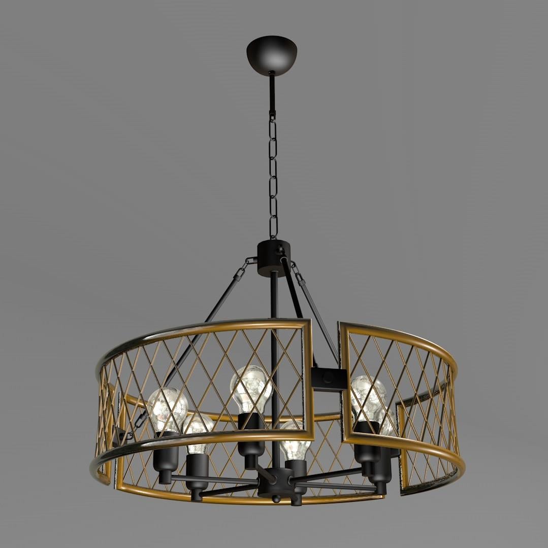 Avonni, 3D-2507-31 6 Ampullü Tasarım Avize