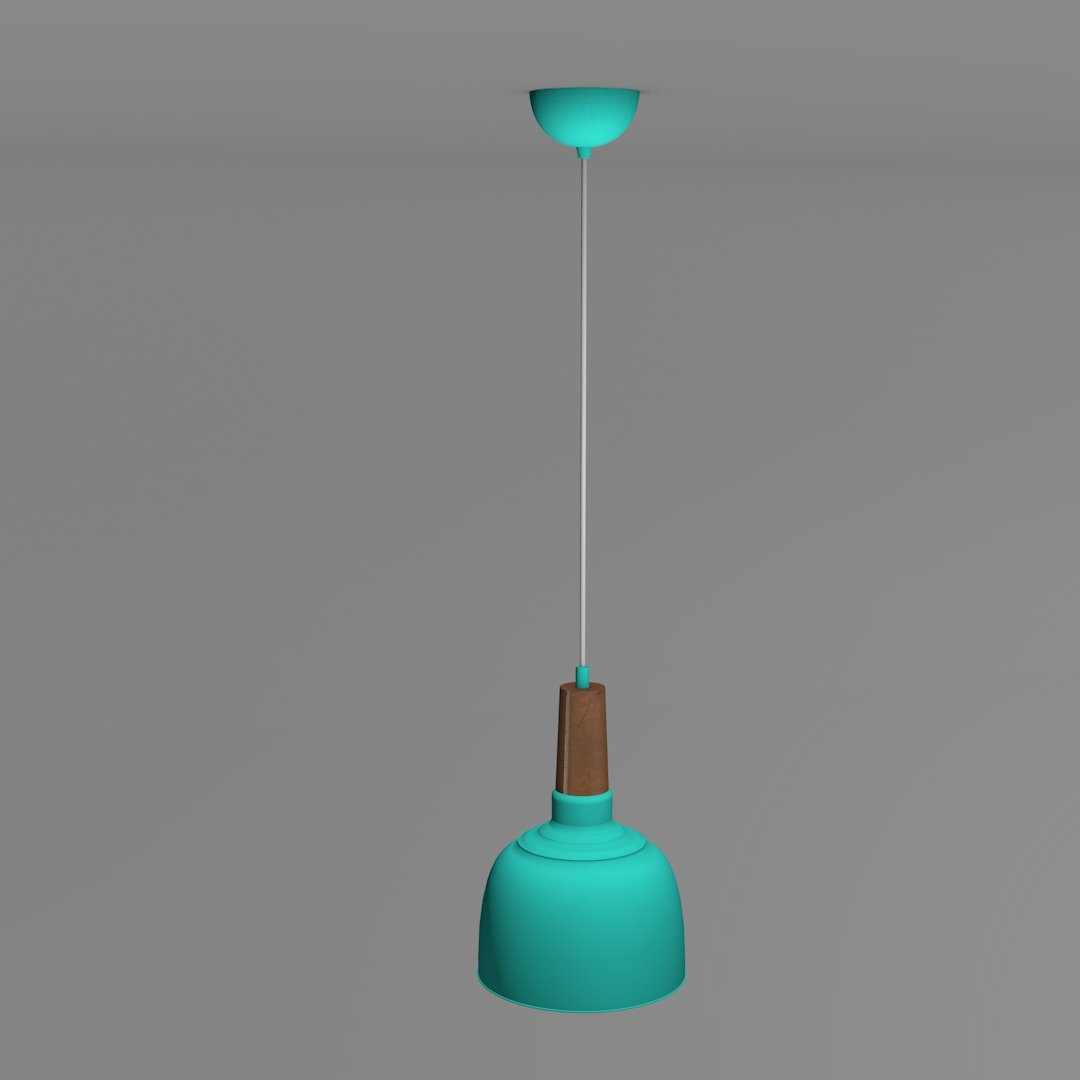 Avonni, 3D-4100-A2-BTK Turkuaz Tekli Sarkıt Avize