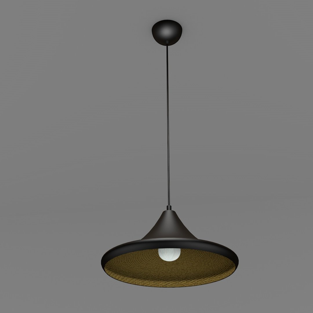 Avonni, 3D-4106-M8-BSY-36 Siyah Tekli Avize