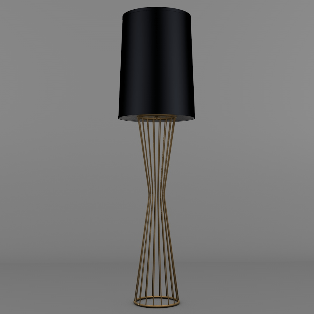 Avonni, 3D-9073-BSA Siyah Şapkalı Eskitme Lambader