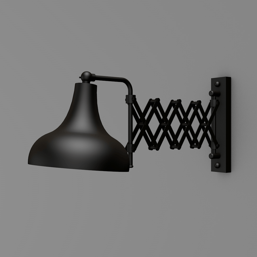 Avonni, 3D-9082-BSY Siyah Metal Dekoratif Aplik