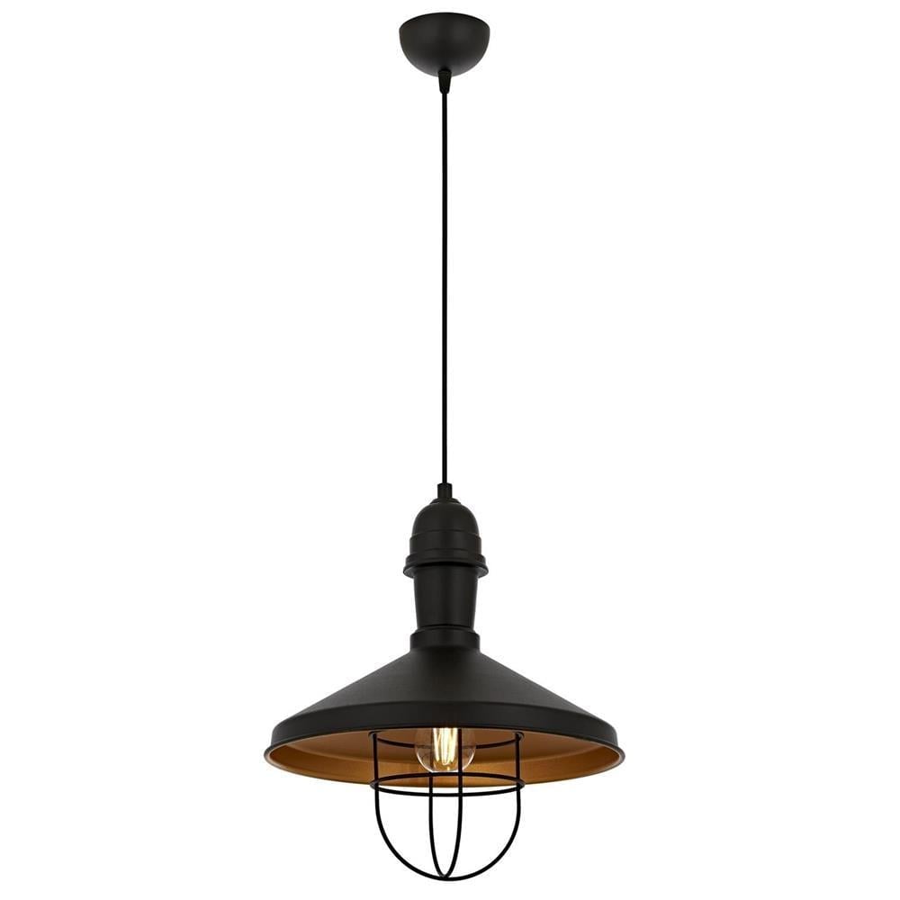 Avonni, 4106 Ailesi Siyah Boyalı Tekli Avize