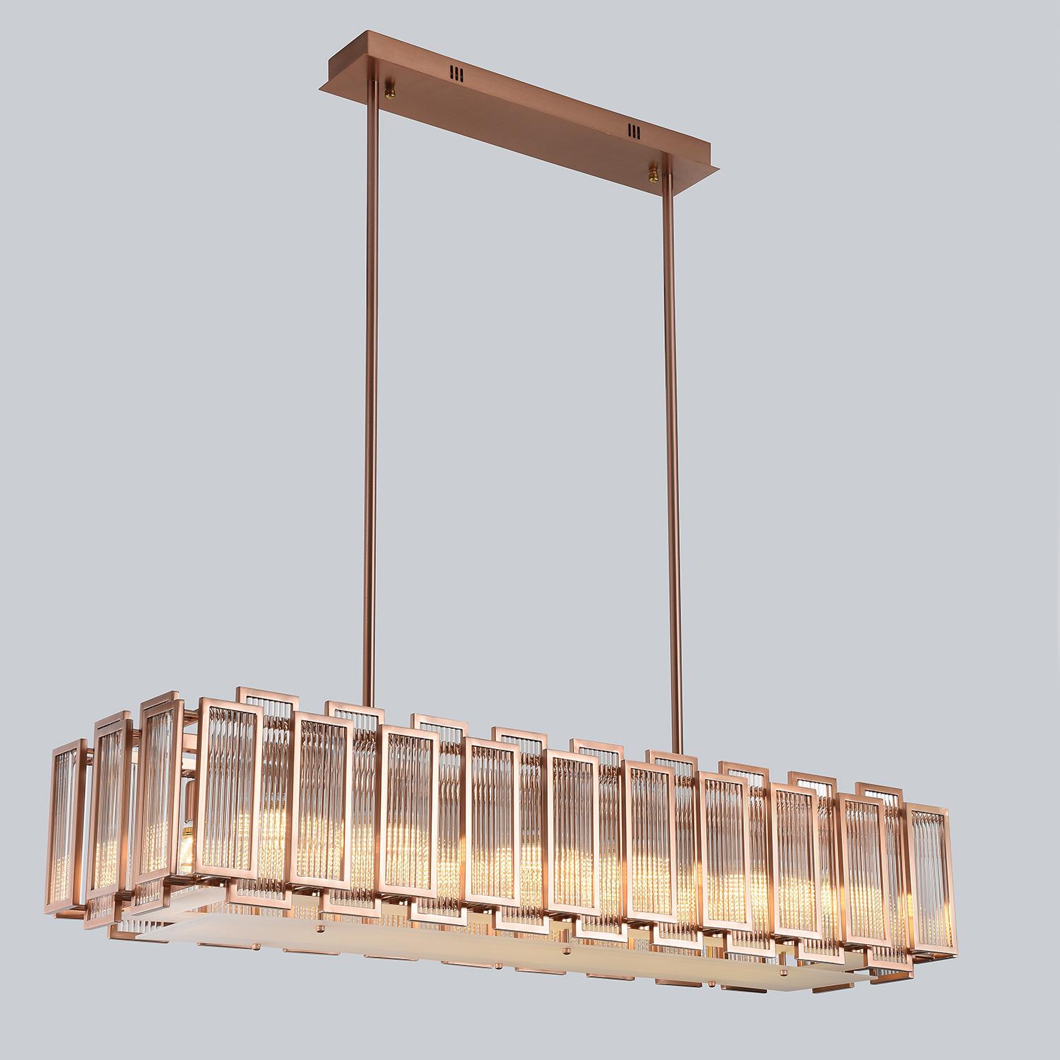 Avonni, 58001 Ailesi Bakır Yemek Masası Avizesi