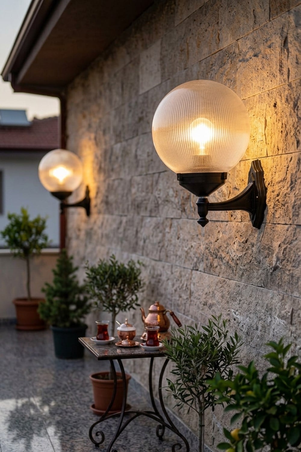 Avonni, 68160 Ailesi Siyah Bahçe Aplik