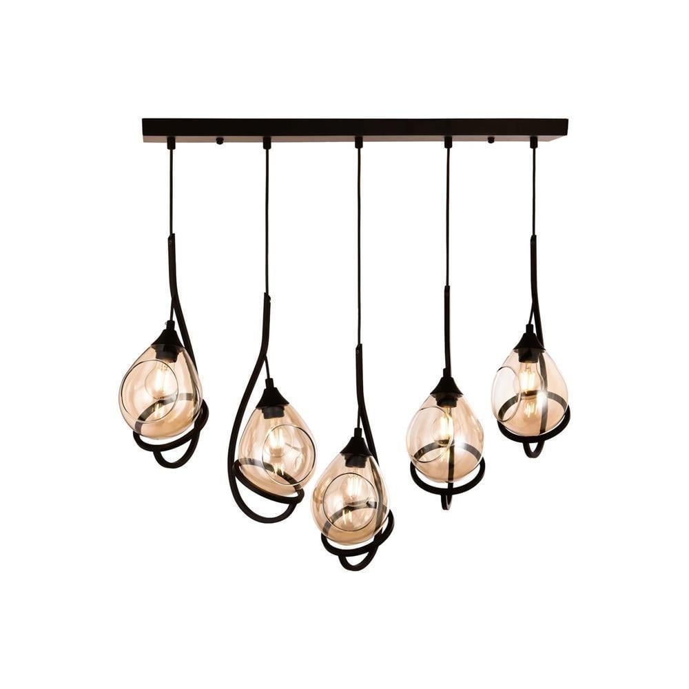 Avonni,1921 Ailesi Siyah Sarkıt Avize