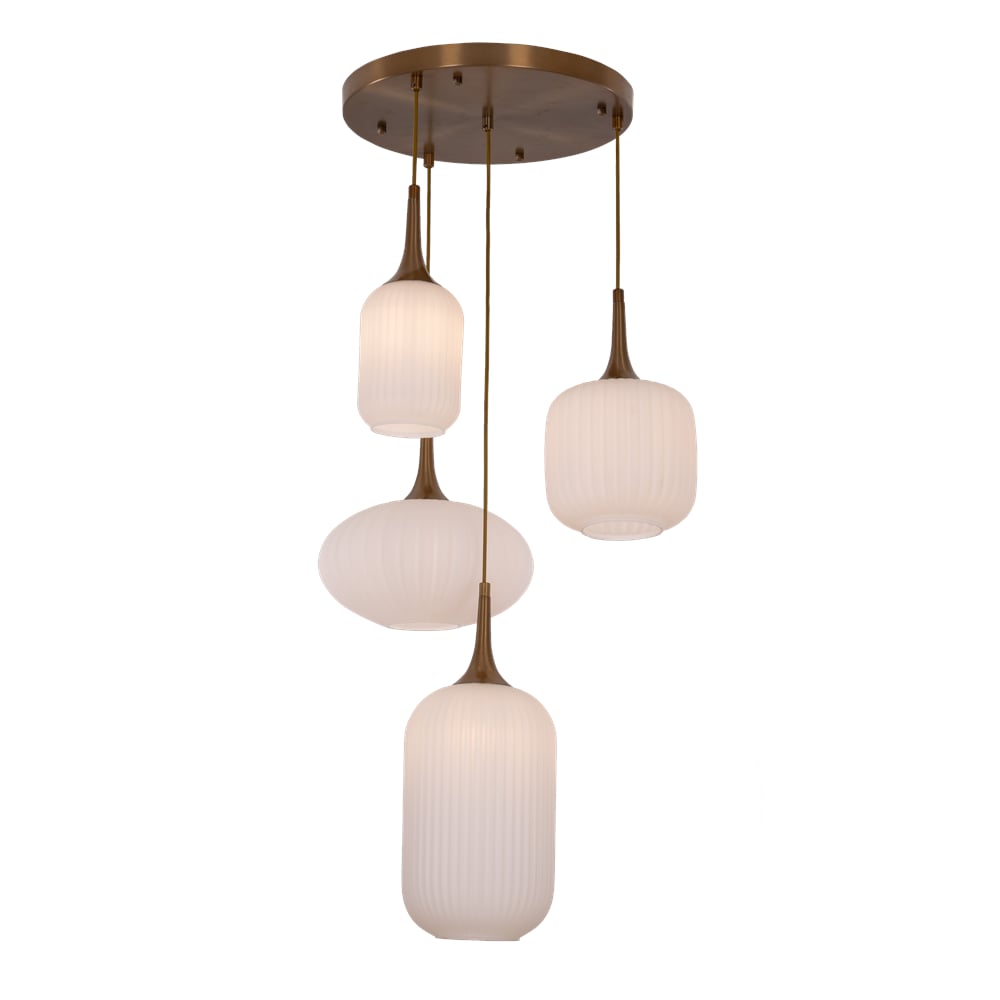 Avonni,1922 Ailesi Opal Camlı Sarkıt Avize